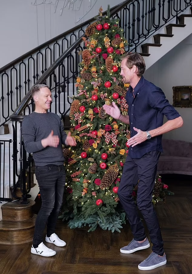 Christmas installation at the home of Abbey Clancy and Peter Crouch